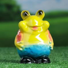 Садовая фигура "Лягушка в жилетке" 15см Хорошие сувениры