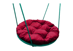 Качели Гнездышко с подушкой NoBrand,23072448, 60 см,с оплёткой, бордовая подушка
