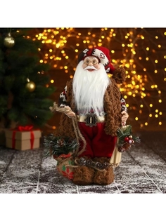 Новогодний сувенир Дед Мороз 20х24х60 см No Brand