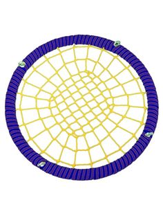 Качели-гнездо JINN ЦП/ПШ/120/102/16/8/С/Ф-Ж/КГ 120x120 см синий, желтый