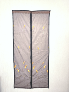 Дверная антимоскитная сетка на магнитах с вышитым рисунком, NoBrand, МС