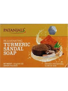Мыло для бани сандал Patanjali Turmeric and sandal 4045а 125 мл