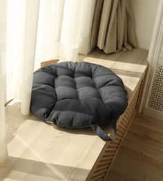 Подушка для садовой мебели Victoria П75_Тсер темно-серый цвет