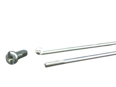 Спицы оцинкованные 2,0мм 14GX110мм с ниппелями 1/2", 144 шт. TBS