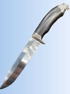 Нож Рыбак Мастерская Самойлова 95х18 граб подарочный Волк