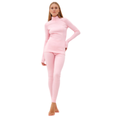 Термобельё женское (лонгслив, лосины) MINAKU цвет светло-розовый, размер 43