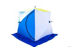 Туристическая палатка Стэк Куб-2 белый/синий