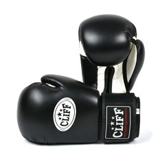 Перчатки боксёрские CLIFF DRAGON классика, FLEX, 8 унций, чёрно-белые