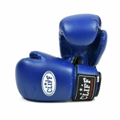 Перчатки боксёрские CLIFF CLUB, PVC, 8 унций, синие
