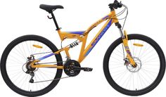 Велосипед STARK Jumper FS 27.1 D оранжевый/голубой, синий 18" HQ-0014124