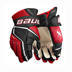 Перчатки хоккейные BAUER Vapor 3X Pro S22 Sr р.14 (черно-красный) 1059953 Бауэр