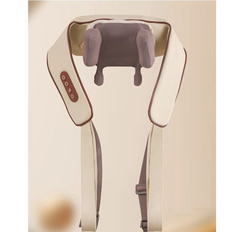 Массажер TOP-Store Cervical Massager электрический вибрирующий для шеи и плеч бежевый