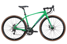 Велосипед Stark Peloton 700.4 D 2024 18" зеленый/черный, серый