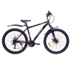 Велосипед ACID F 500 D 27,5" 2024 года рама 17" черно-серый