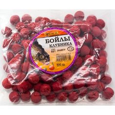 Бойлы тонущие Fish.ka Клубника 18 мм, 500 гр