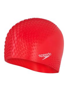 Шапочка для плавания Speedo Bubble Active Cap красная размер L