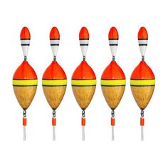 Поплавок зимний, двойной Super Balsa 3.5 гр, бальса, цв. Дерево лак. (5 шт) 042-35-5