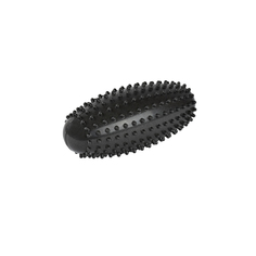 Массажер-ролик CLIFF резиновый надувной, цилиндр выпуклый, черный