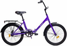 Велосипед складной AistSmart 11 фиолетовый BY подрост. колесо 20 ножной тормоз рама сталь Аист