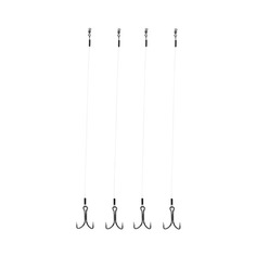 Поводок для рыбалки ПК "Просто-Рыболовные товары" жерличный с двойником флюорокарбон (4 /