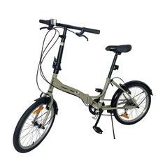 Велосипед складной MAXIT D035-BG 2024, рама 13", 7 скоростей, бежевый