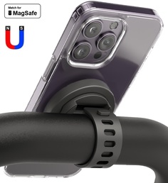 Держатель магнитный KS-IS MagSafe на велосипед с креплением на руль для iPhone