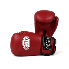 Перчатки боксёрские CLIFF CLUB, PVC, 8 унций, красные