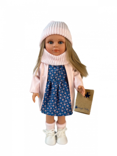 Кукла Lamagik Нина, блондинка, в розовом плаще и цветном платье, 33 см, арт 33118