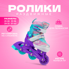 Раздвижные роликовые коньки детские Alpha Caprice Magic Violet XS
