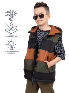 Жилет детский NIKASTYLE 9м6924, хаки/фундук, 134