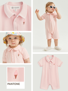 Боди детское Happy Baby 88201, pink, 80