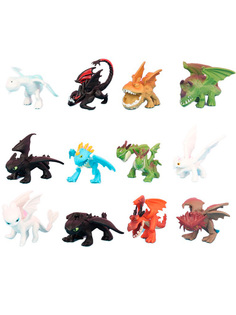 Фигурки StarFriend Как приручить дракона How to Train Your Dragon неподвижные 12 шт 2-5 см