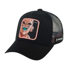 Бейсболка CAPSLAB CL/DBZ/3/BUU Junior Dragon Ball Majin Buu (черный/розовый), размер ONE Capslab®