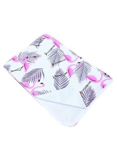 Пеленка непромокаемая "Фламинго с веточками" 70*100см No Brand