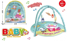 Коврик детский игровой, 5 игрушек-подвесок, в сумочке 60x5x60 см With&Out