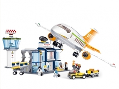 SLUBAN Конструктор Аэропорт, 678 дет., в/к 52*38*8 см JB900117