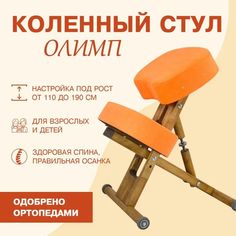 Деревянный ортопедический коленный стул Олимп Эко березакоралл Olimp
