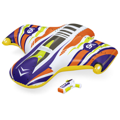 Плотик для плавания Самолёт детский 117х107 см с водным пистолетом 41503 Bestway