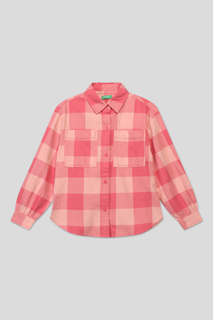 Рубашка Benetton 5LQHCQ01V, розовый, M