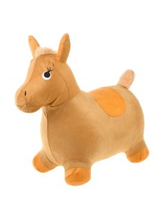 Надувной прыгун животное лошадь для детей Наша игрушка бежевый