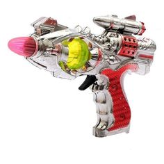 Игрушечное оружие со звуковыми и световыми эффектами пистолет Космический No Brand