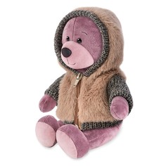 Мягкая игрушка «Мишка Ронни в меховом худи», 21 см Maxi Toys