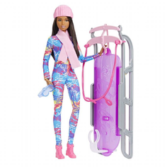 Кукла Барби с санками Зимнее приключение Barbie Sledge Winter