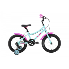 Детский велосипед Stark Foxy 16 Girl 2024 бирюзовый-розовый
