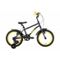 Детский велосипед Stark Foxy 16 Boy 2024 черный-желтый