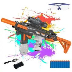 Автомат игрушечный NERF Shooting Elite с вылетающими гильзами, на аккумуляторе