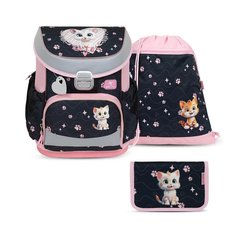 Ранец школьный Belmil MINI-FIT Cute Kitten с наполнением BEL-FIT-405-33-A08-SET