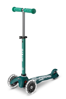 Детский самокат Micro Mini Deluxe ECO LED Зеленый MMD164