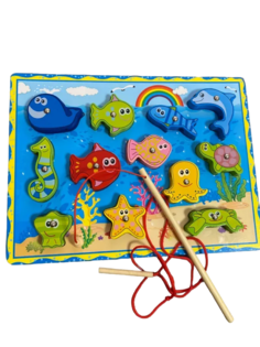 Сортер для малышей Морские животные/ Монтессори обучающая развивающая Магнитная рыбалка... Nr Toys
