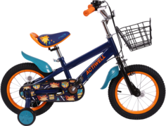 Велосипед городской детский Actiwell двухколесный 14" темно-синий